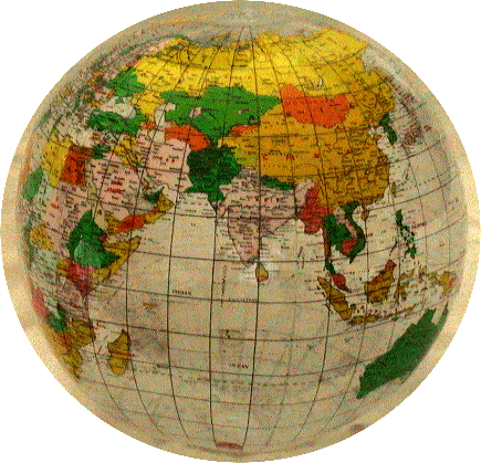12 inch clear ocean area inflatable globe